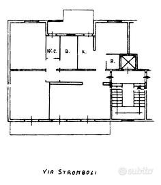 Luminoso appartamento MQ 100 con balcone e garage