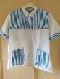 Camice Professionale Vintage con Zip