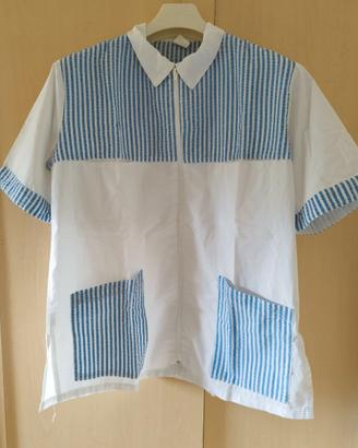 Camice Professionale Vintage con Zip