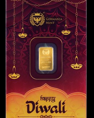 Germania Mint Diwali - 1g - lingotto d'oro fino