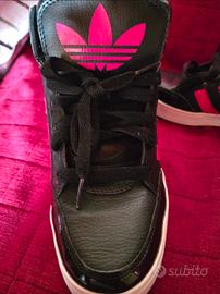 Scarpe Adidas NEO Label Alte - Nero e Rosa