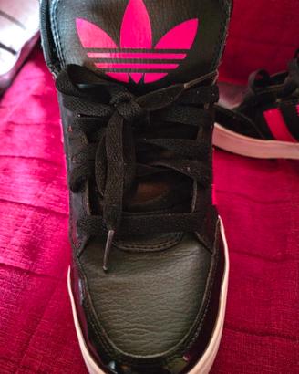 Scarpe Adidas NEO Label Alte - Nero e Rosa