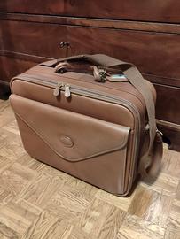 Borsa valigia Burberry vintage pelle anni '90