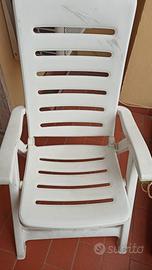 Poltrona Multiposizioni bianca richiudibile