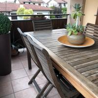 Tavolo da giardino in legno 190x80
