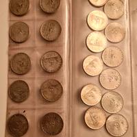22 monete d'argento da 500 lire 
