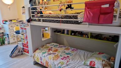 Letto a castello scorrevole