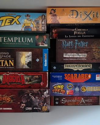 Vari giochi in scatola in 6 foto