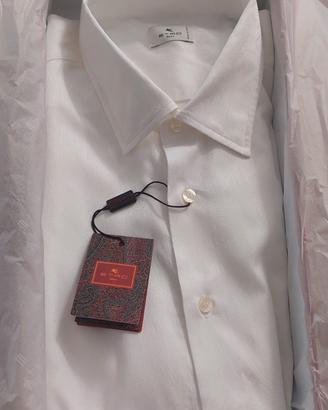 Camicia Etro Jacquard in cotone motivo Foliage
