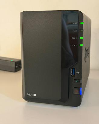 NAS Synology DS218+, 2 HDD Seagate 8TB, RAM 10GB