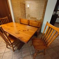 Tavolo sedie panca per taverna 