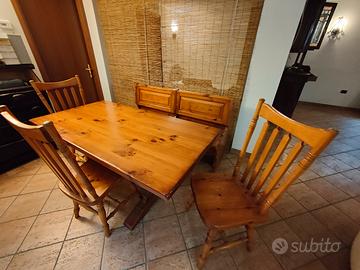 Tavolo sedie panca per taverna 