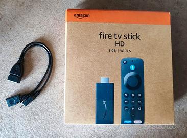 Amazon Fire TV Stick **Sigillata** con cavo OTG