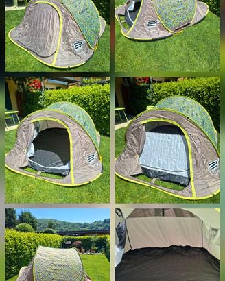 Tenda Quechua 2SecondsIII 3 posti+2sacchi+2tappeti