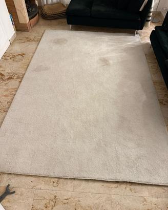 Tappeto color crema pelo corto 200 x 300 cm