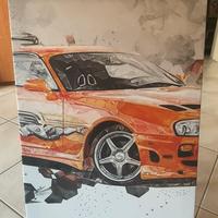Quadro su tela 47x66 Toyota supra mk4