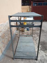 scaffale in ferro zincato