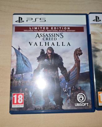 AC VALHALLA E HOGWARTS LEGACY PS5 , SPIDERMAN PS4 