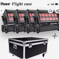 4 Faro a batteria ip65 12x18w RGBWA UV