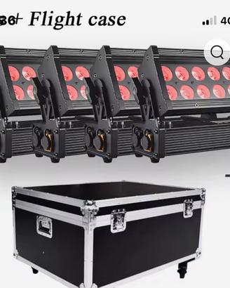 4 Faro a batteria ip65 12x18w RGBWA UV