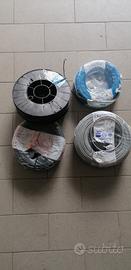 Cavi elettrici, 4 bobbine da 100 metri. 
