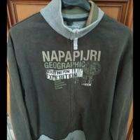 Napapijri felpa uomo caldo cotone zip senza cappuc