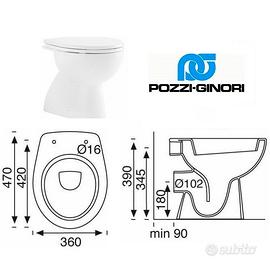 Water WC Vaso Cesso - Pozzi Ginori Colibrì 2