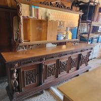 mobile madia comp. di specchio stile Rinascimento 