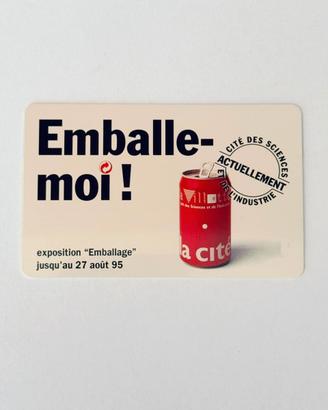 Biglietto Cité des Sciences Parigi 1995