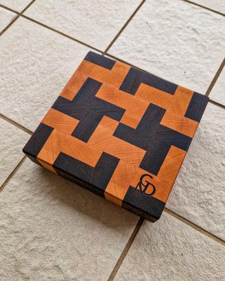 Tagliere legno massello di testa 