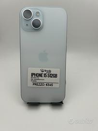 iPhone 15 512GB blu usato garanzia 