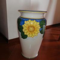 Portaombrelli vaso ceramica fatto dipintoa a mano