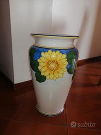 Portaombrelli vaso ceramica fatto dipintoa a mano