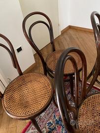 Quatto sedie Thonet  fine ottocento