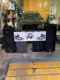 Impianto audio dj jbl