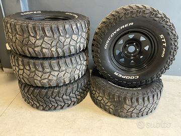 Cerchi e gomme snake 4x4 per wrangler