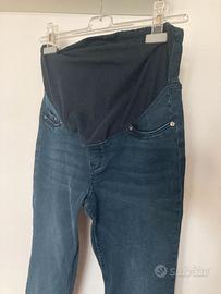 Pantalone denim Premaman H&M Tg. M