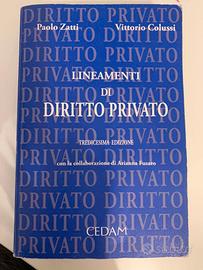 libro Lineamenti di diritto privato