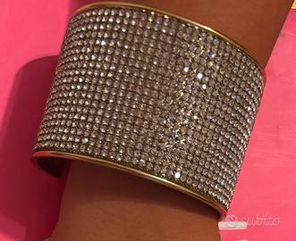 Bracciale RIGIDO con strass, NUOVO
