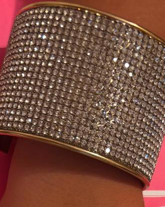 Bracciale RIGIDO con strass, NUOVO