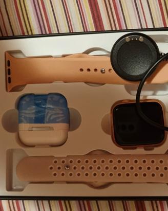 smartwatch + cuffie