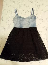 Vestito jeans e pizzo