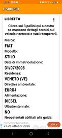 fiat stilo 2008  1,9 jtd multijt  179000km