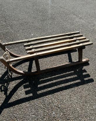 Slittino vintage legno