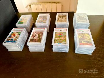 Carte pokemon one piece yu- gi-oh gradate psa