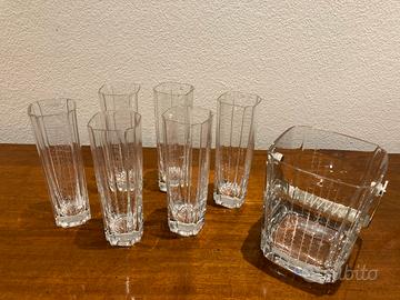 Set whisky in vetro 7 pezzi