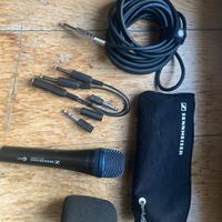 Microfono Sennheiser e945 + cavi e adattatori