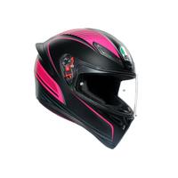 CASCO INTEGRALE AGV K1 WARMUP BLACK/PINK MIS. MS