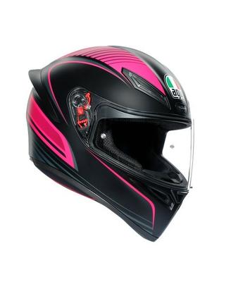 CASCO INTEGRALE AGV K1 WARMUP BLACK/PINK MIS. MS