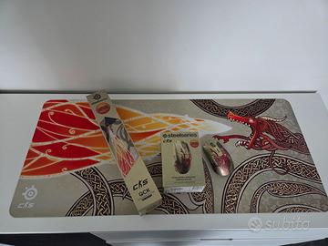 SteelSeries CS DragonLore mouse e QCK mousepad XXL